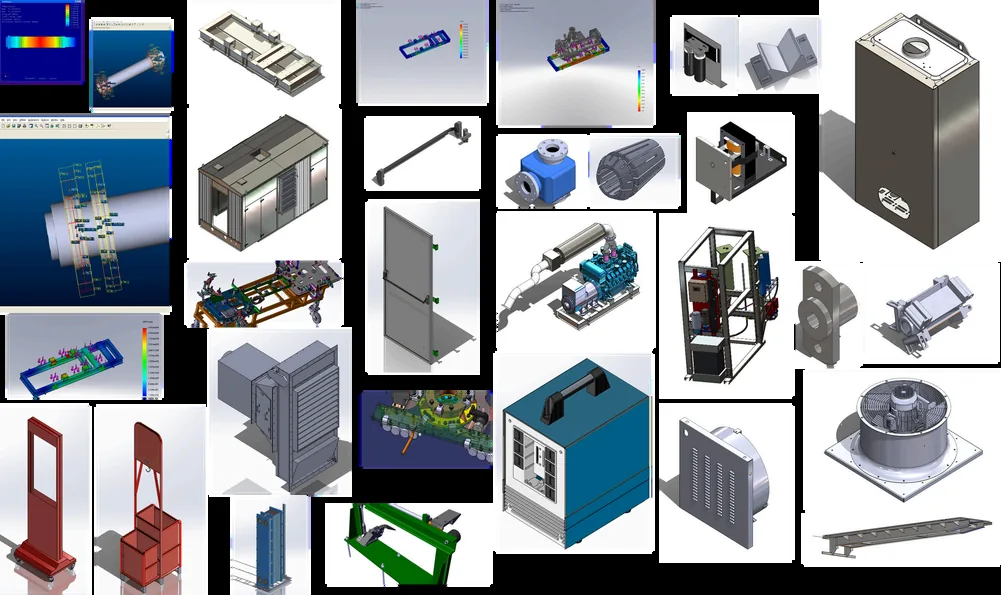 لمحة عن نماذج CAD لآلات ومعدات صناعية